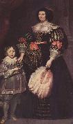 Portrat der Charlotte Butkens, Herrin von Anoy, mit ihrem Sohn, Anthony Van Dyck